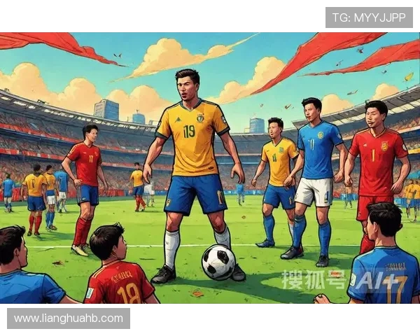 足球明星在绿茵场上的精彩瞬间绘画作品展现了激情与艺术的完美结合